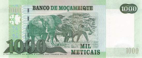 Mosambik p154a 1000 Meticais 2011